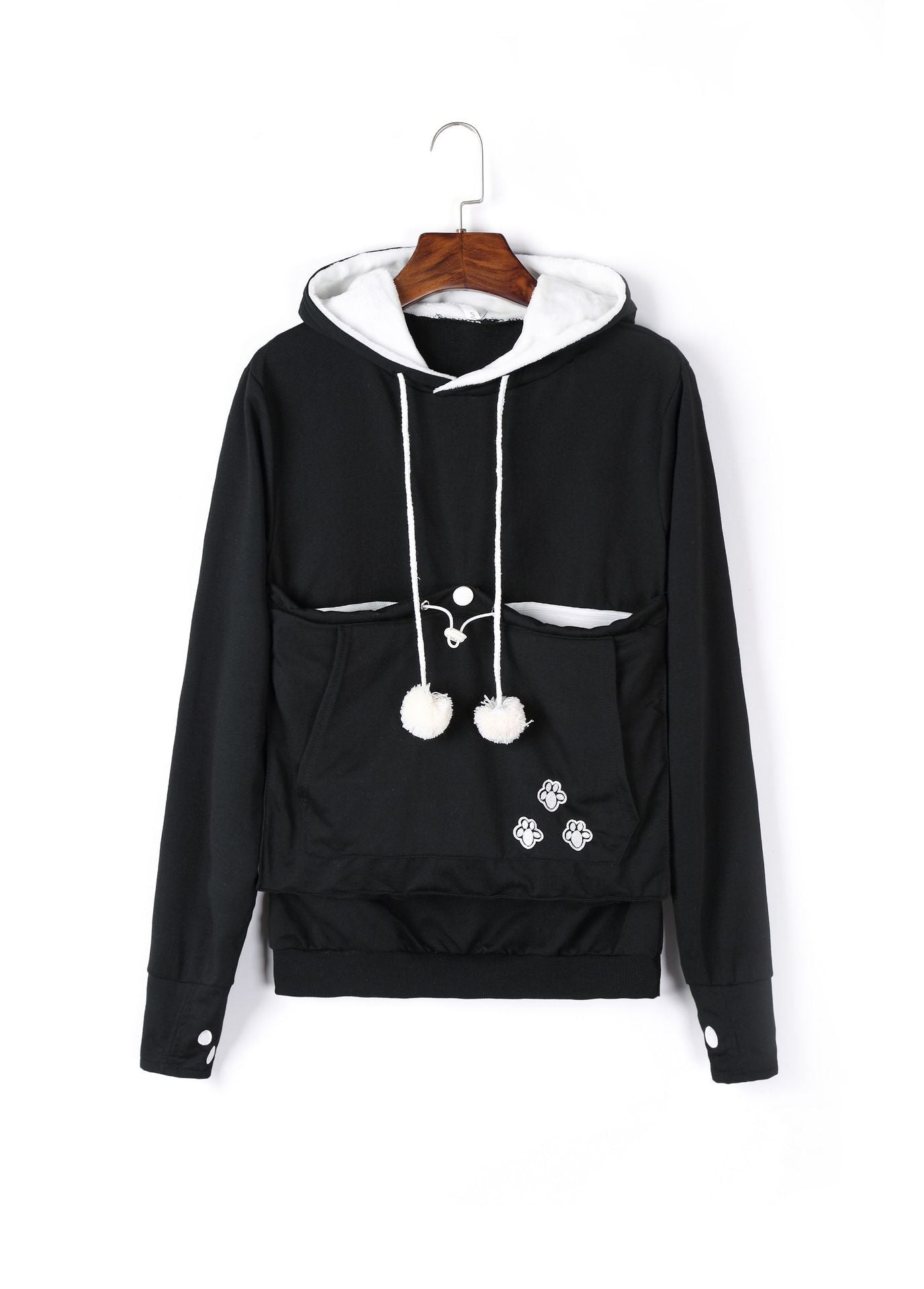 Exclusive Winter Hoodie with Pet Pocket – Cozy Sweatshirt for Cat Lovers