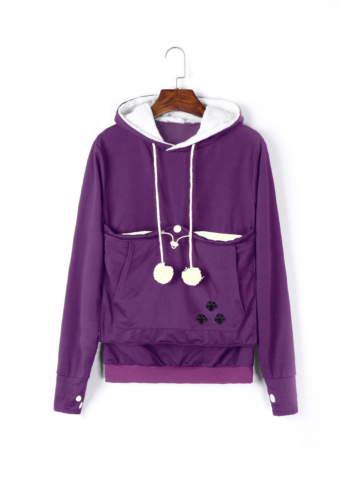 Exclusive Winter Hoodie with Pet Pocket – Cozy Sweatshirt for Cat Lovers