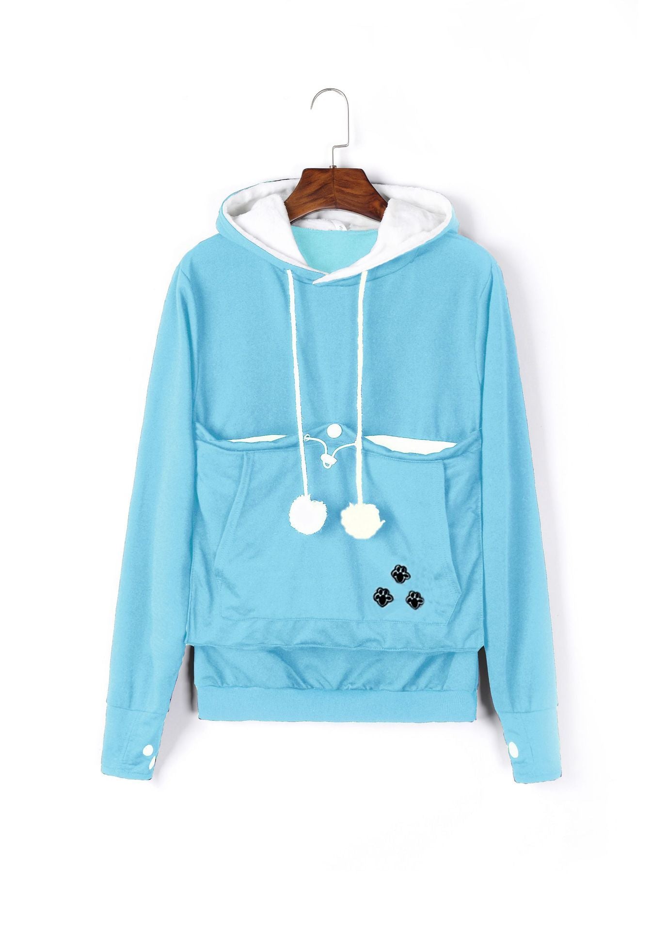 Exclusive Winter Hoodie with Pet Pocket – Cozy Sweatshirt for Cat Lovers