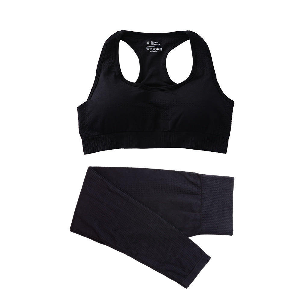 Elevate your workout with our 2PCS Seamless Yoga Set, designed for comfort and performance in every movement you make