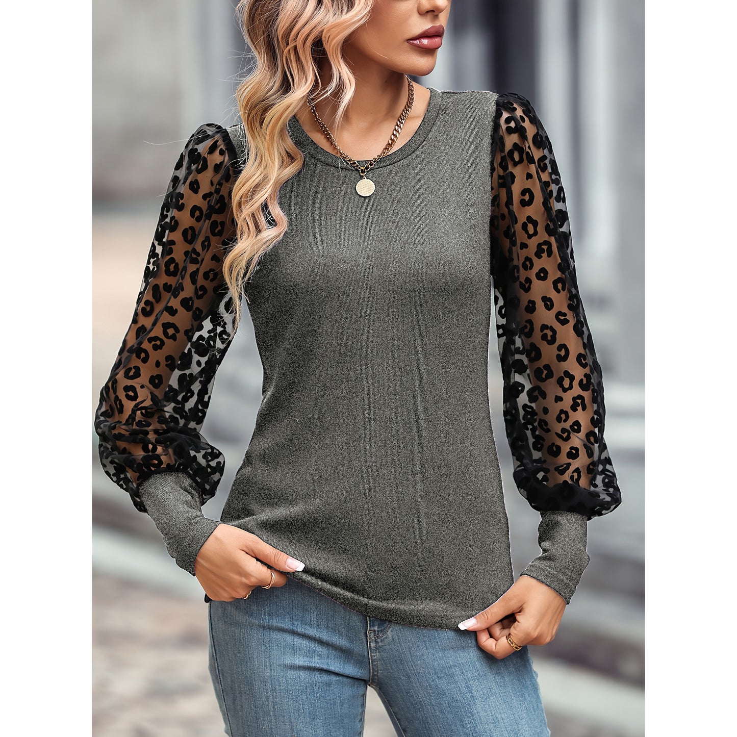 Stylish Slim-Fit Long Sleeve Top - Perfect Color Match!