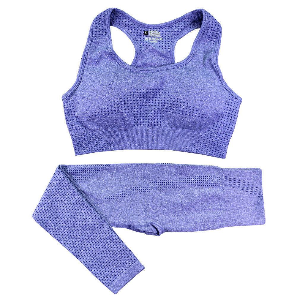 Elevate your workout with our 2PCS Seamless Yoga Set, designed for comfort and performance in every movement you make