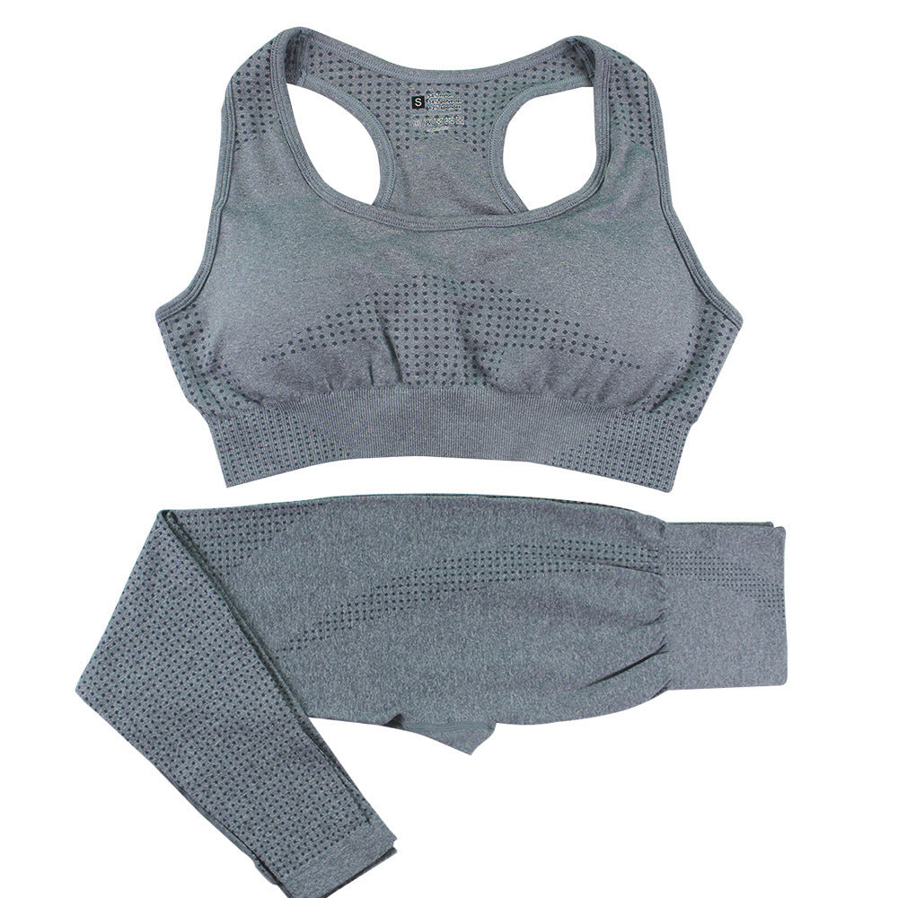 Elevate your workout with our 2PCS Seamless Yoga Set, designed for comfort and performance in every movement you make